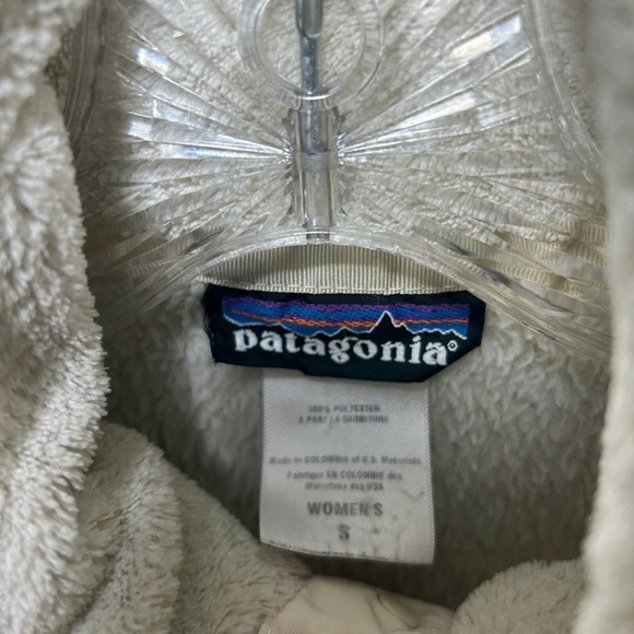 Patagonia Polartec Womens Re-Tool Snap-T Fleece Pullover Jacket Size Small Beige - Picture 3 of 8